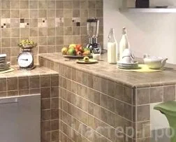 укладка плитки на кухне