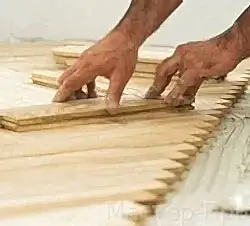 укладка паркета, астана