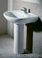 раковина на пьедестале