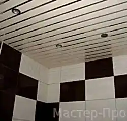 монтаж подвесного реечного потолка в астане